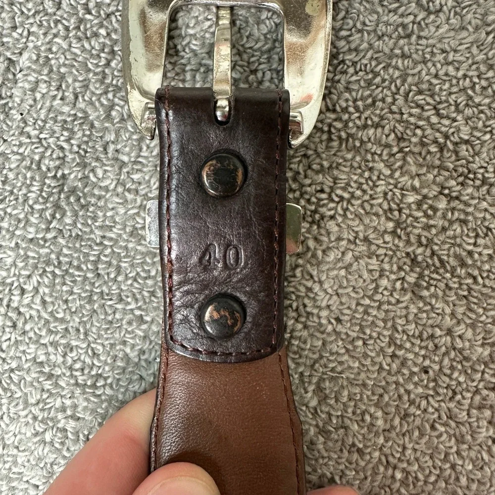 Orvis leather belt